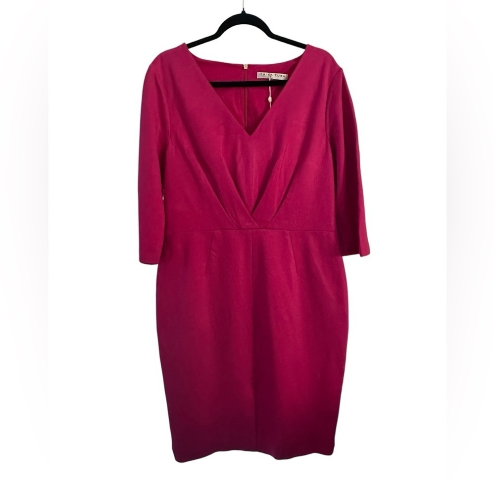 Trina Turk Vibrant Pink midi dress size 14